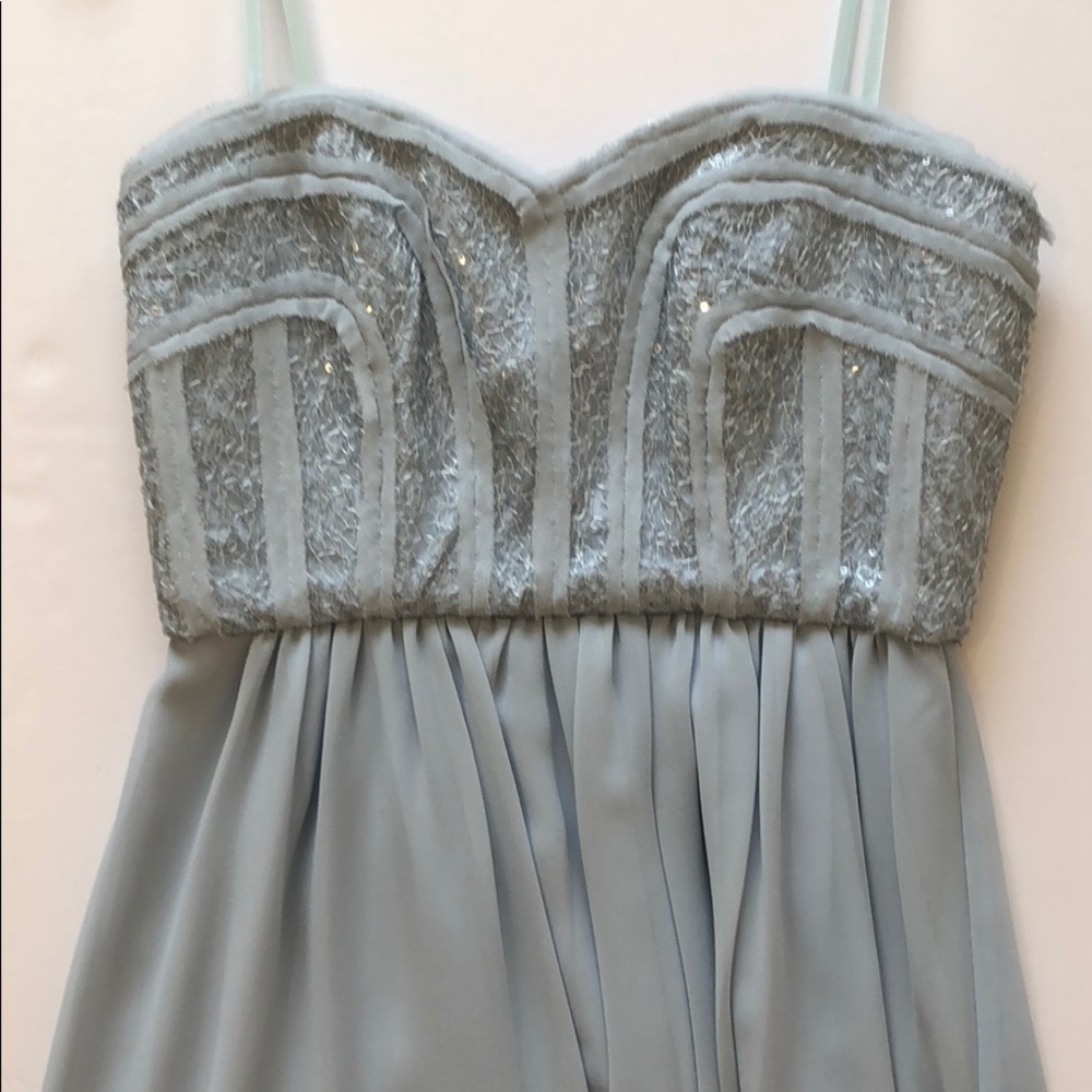 BCBG Strapless powder blue dress